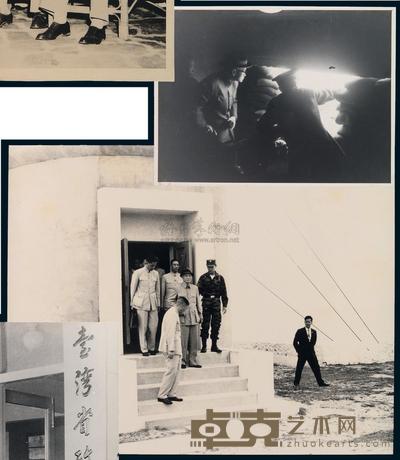 P 1958年蒋介石巡视金门炮兵阵地照片一张