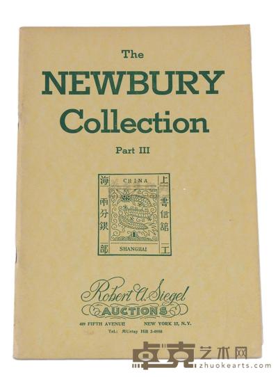 L 1962年美国纽约Siegel公司举办纽伯利(Saul Newbury)华邮专集拍卖目录 