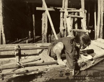 刘半农 约1920年代中期作 船家儿女 20.8×26cm