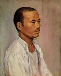 庄子曼 1950年代作 北方老人肖像