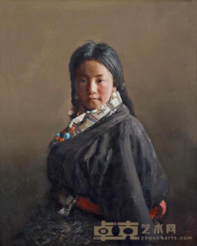 徐唯辛 藏女 100.5×80.5cm