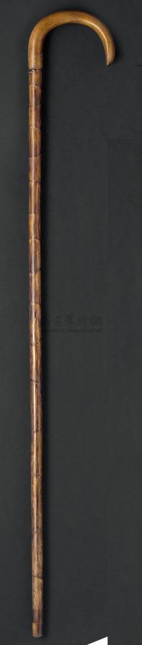 十九世纪 犀角柄棕竹手杖