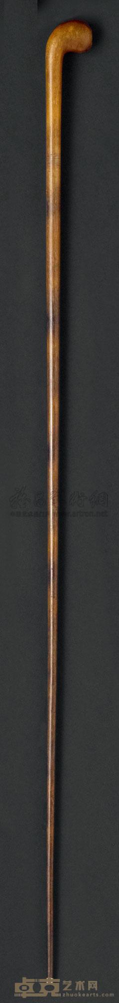 十九世纪 犀角制文明杖 长75.5cm