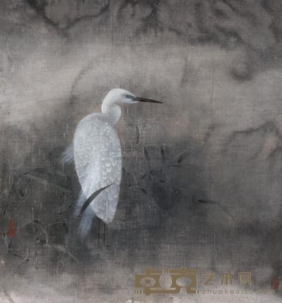 江宏伟 白鹭 镜心 50.8×47.5cm