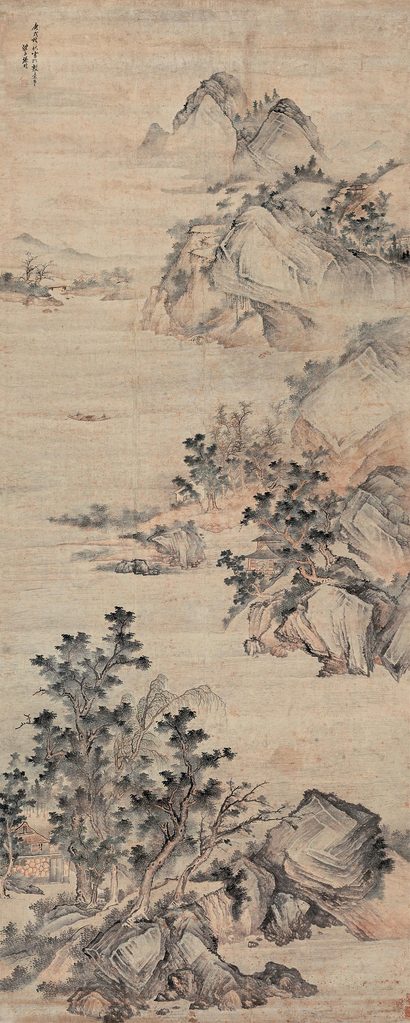 张鹏 云山精舍 立轴