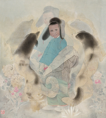 李爱国 1987年作 溶 镜心
