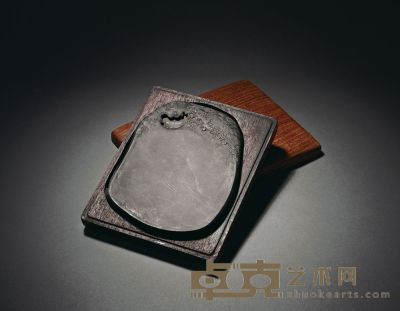清 端石雕云梅纹砚 17.3×13cm