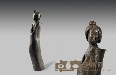 田世信 2007年 唐朝仕女 120×30×23cm