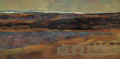 朝戈 1998年 风景 42×84cm