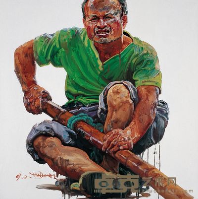 赵晓东 2009年 兄弟之二 100×100cm