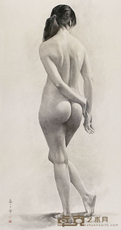 曲磊磊 2010年 背面的娜塔丽 170×91cm