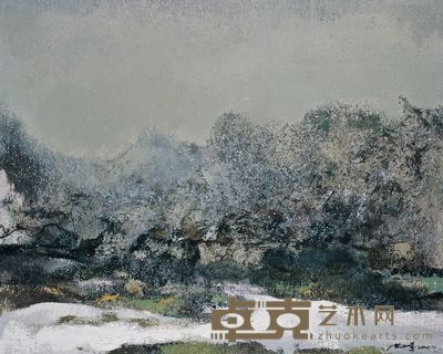 洪凌 2002年 风景 80×100cm