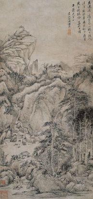 黄鼎 己丑（1709年）作 山水 立轴
