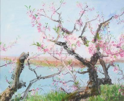 周春芽 2007年作 桃花舞春风