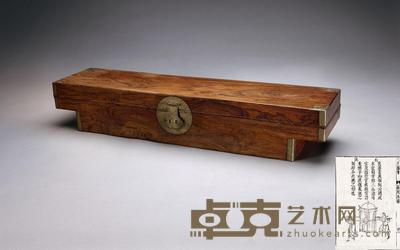 清早期 黄花梨木独板轿箱 长74.6×宽17.8×高13cm