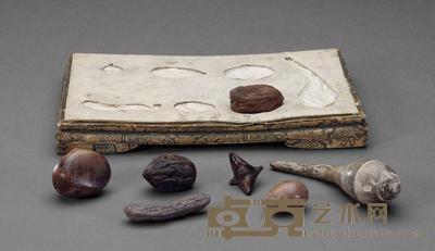 清 紫砂百果七品 长2.8-10cm