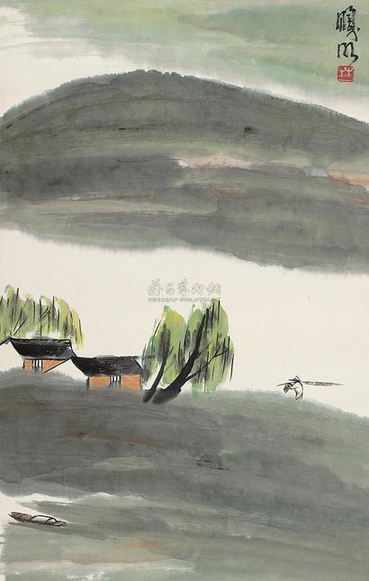 林曦明 乡居 立轴