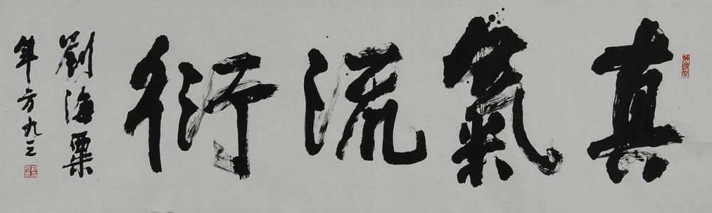 刘海粟 1989年作 行书 镜心50×174cm