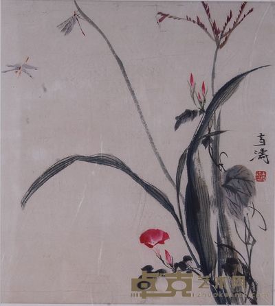 王雪涛 亭亭玉立 镜心 45×40cm