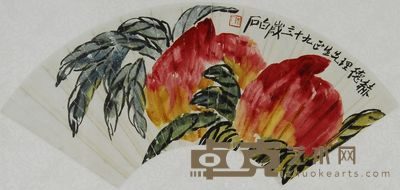 齐白石 1954年作 双寿图 镜心 18.5×52cm