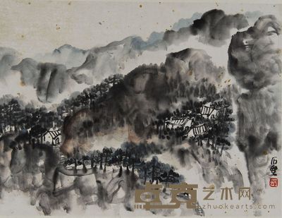 陈子庄 山居图 镜心 24×32.5cm
