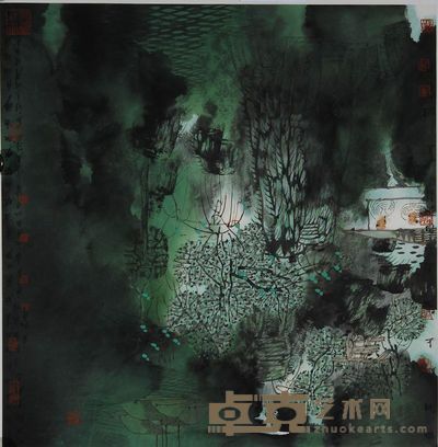 卢禹舜 2000年作 洞庭诗意 镜心 68×68cm
