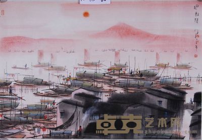杨明义 迎朝阳 镜心 46.5×68cm