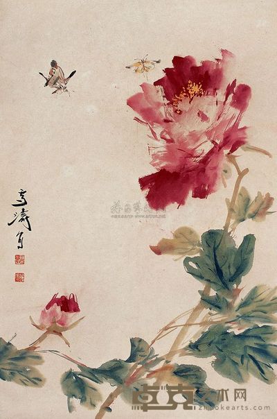 王雪涛 大富贵 立轴 69.5×46cm