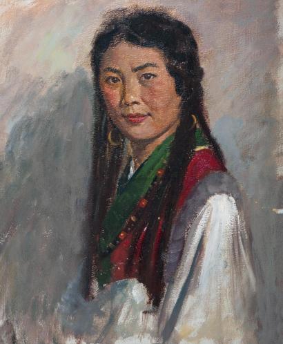 黄养辉 1962年作 藏女