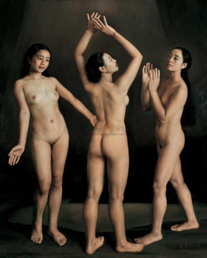 杨飞云 1995年作 三人体