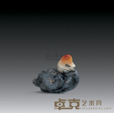 寿山高山石雕 天鹅 6×4.5cm