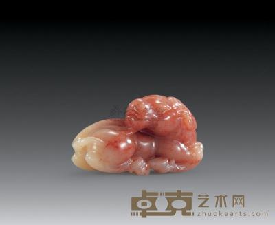 寿山芙蓉石雕 瑞兽 6×3cm