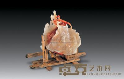寿山结晶芙蓉石雕 衣 9.5×11.3cm