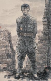 刘珺  2009年作 烽火岁月 镜框