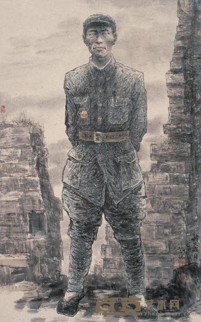 刘珺  2009年作 烽火岁月 镜框 180×100cm