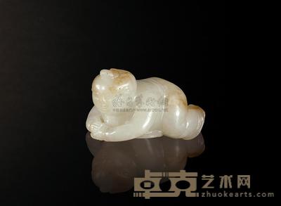 明 白玉童子 长5.1cm