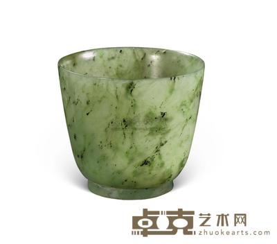 清中期 碧玉杯 直径7.1cm