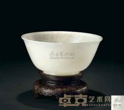 清嘉庆 白玉碗 直径12cm