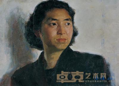 靳尚谊 1960年作 外语教师 38×52cm