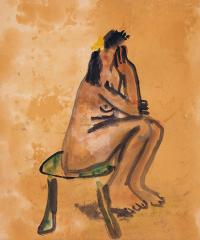 贺慕群 1969年作 裸女