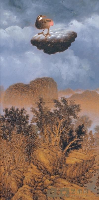 河上·高惠君 2006年作 苍山回眸图 140×70cm