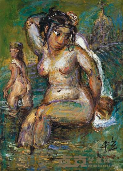 罗中立 浴女 54×39cm