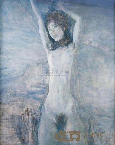 何多苓 2007年作 躺着的女孩 150×121cm