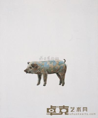 季大纯 2008年作 迷彩猪 60×50cm