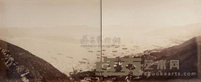 香港湾全景 1880年左右 