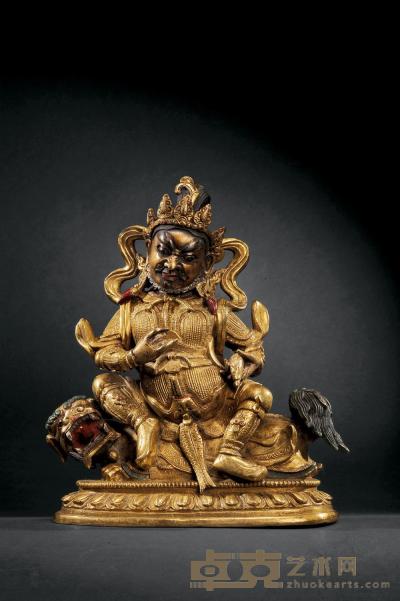 18世纪 财宝天王 高16cm