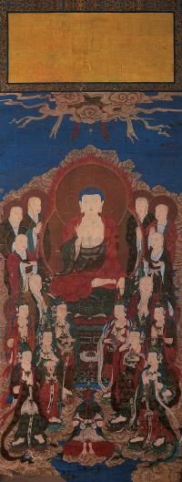 16至17世纪  释迦牟尼与八大弟子、八大菩萨