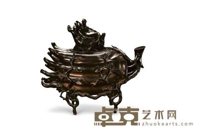 清 铜佛手熏炉 高43.2cm