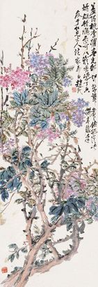 赵云壑 花卉 立轴