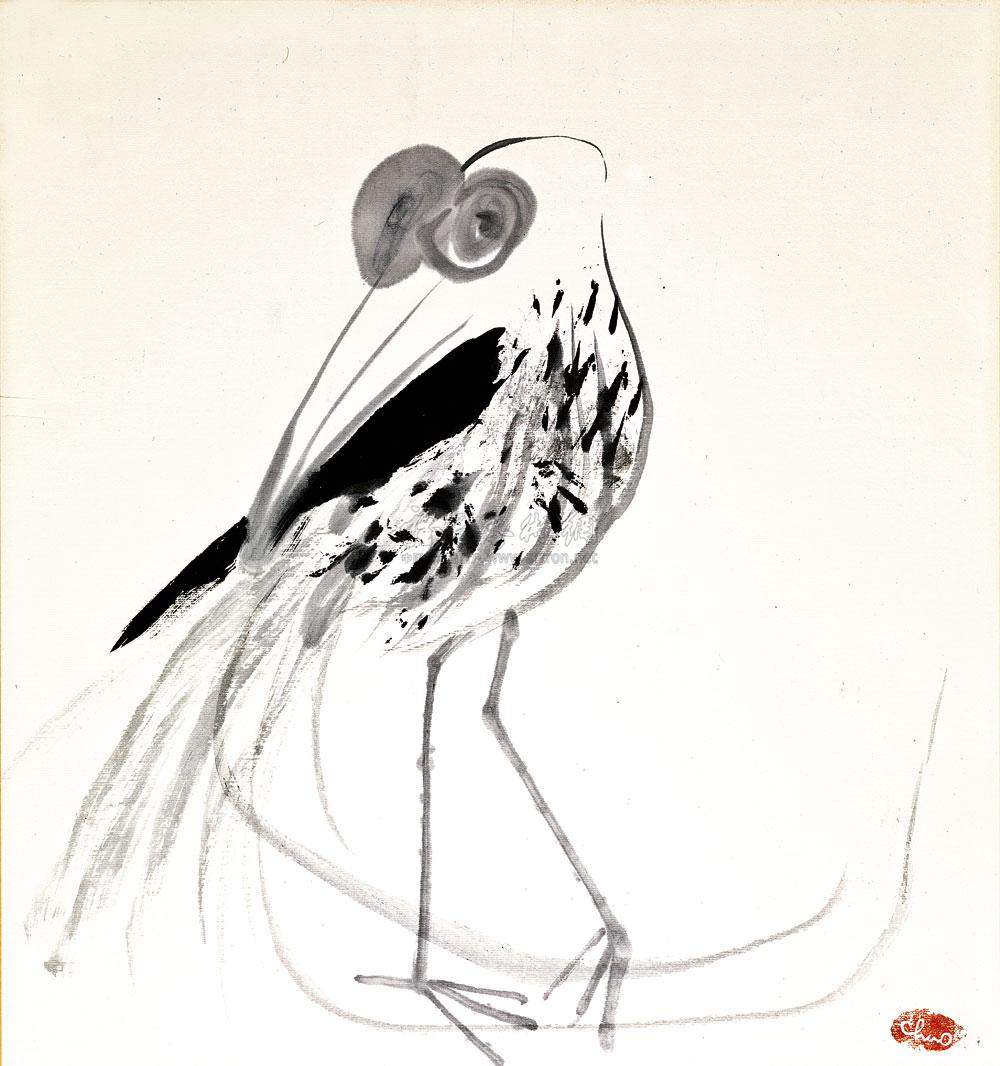 赵春翔 1976年作 鸟49×45cm